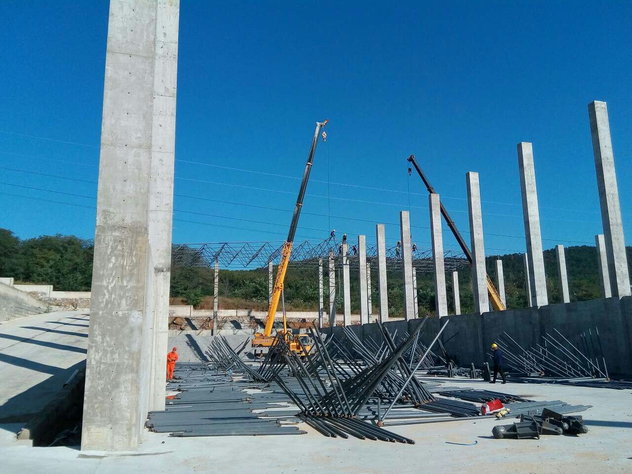 武穴搅拌站网架